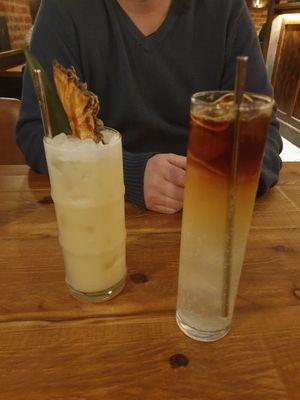 Pina colada and dark and stormy at The Gallery in Ipswich
