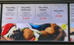 Speisekarte at Çiğköftem in Oberhausen