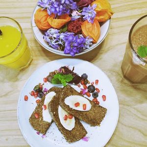 Comida vegana deliciosa at Yay Sustainable Restaurant Lodge in Magdalena