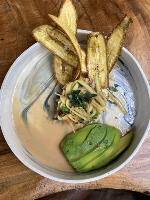 vegan ceviche  at Yay Sustainable Restaurant Lodge in Magdalena