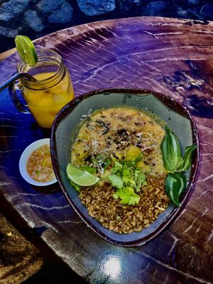 carribbean curry  at Yay Sustainable Restaurant Lodge in Magdalena