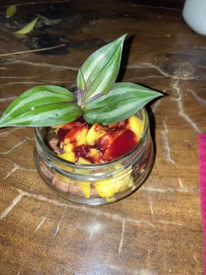 chocolate/avocado mousse   at Yay Sustainable Restaurant Lodge in Magdalena