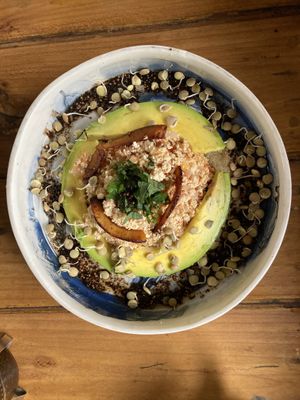 carribbean arepa  at Yay Sustainable Restaurant Lodge in Magdalena