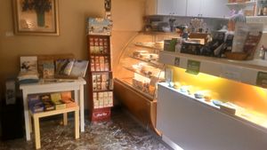 Tons of desserts at Loving Hut in Menton