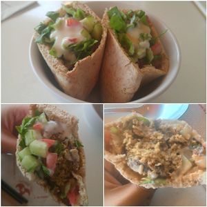 Great chickpea falafel!! at Loving Hut in Menton