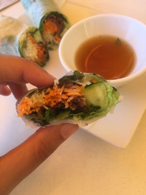 Spring Rolls  at Loving Hut in Menton