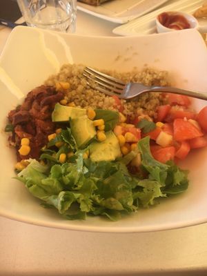 Mexican bowl at Loving Hut in Menton