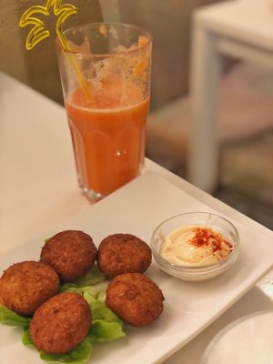 Meatless balls  at Loving Hut in Menton