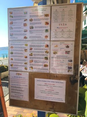 Menù  at Loving Hut in Menton