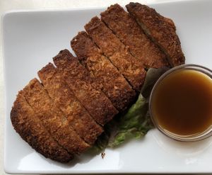 Crumbled soy protein at Loving Hut in Menton