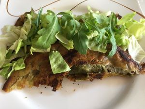 Burrito (crispy filled with vegan cheese) at Loving Hut in Menton