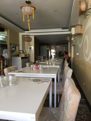 Inside  at Loving Hut in Menton