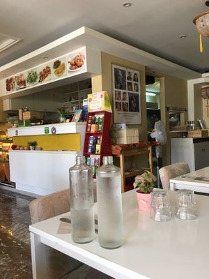 Inside  at Loving Hut in Menton