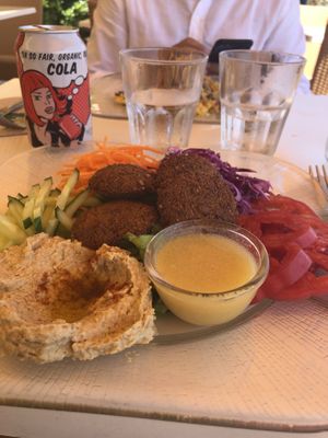 Salad Falafel  at Loving Hut in Menton