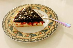 Loving Hut, Menton
New York cheesecake with blueberry topping. at Loving Hut in Menton