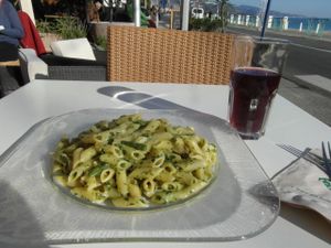 Pasta Genovese @ Loving Hut, Menton at Loving Hut in Menton