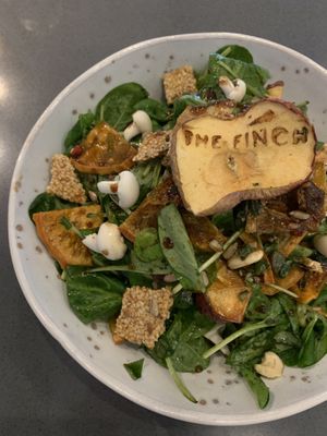 SuperFood Salad (vegan) at The Finch in Santorini