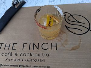 delicious drinks at The Finch in Santorini