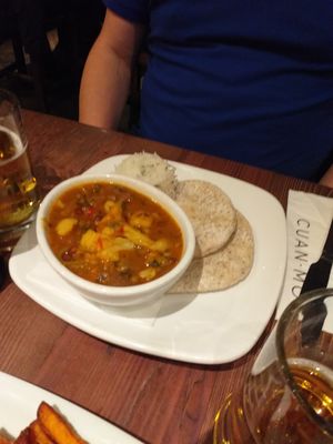Curry (we believe caused the reaction) at Cuan Mor in Oban