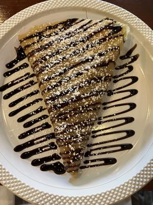 Chocolate, peanut butter, and banana crepe  at House of Crepes in Rutherford