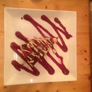 chocolate cake at Crudessence - Mackay in Montreal