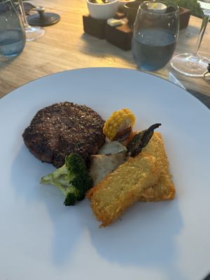 Vegan burger   at Avista Restaurant in Funchal