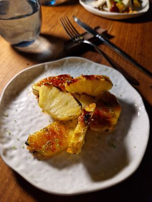 Pineapple brulé at Avista Restaurant in Funchal