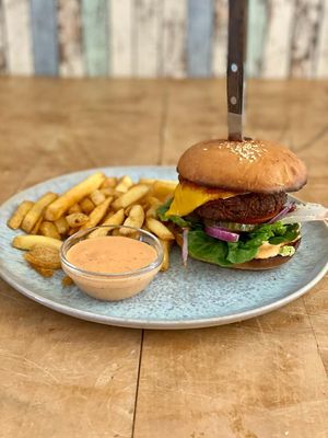 BBQ Burger at Emmi's Kitchen in Augsburg