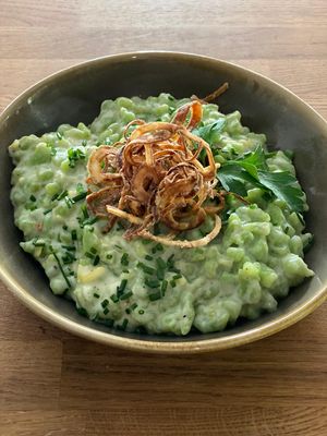 Spinatspätzle at Emmi's Kitchen in Augsburg