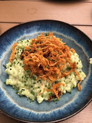Green Cheese Spätzle  at Emmi's Kitchen in Augsburg