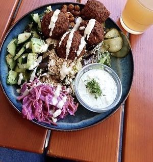 Falafel Bowl at Emmi's Kitchen in Augsburg