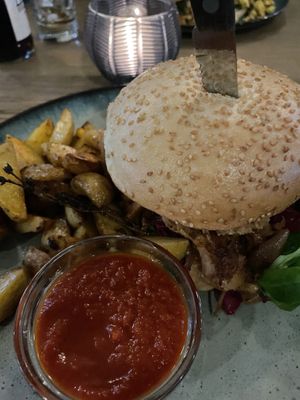 Christmas burger   at Emmi's Kitchen in Augsburg