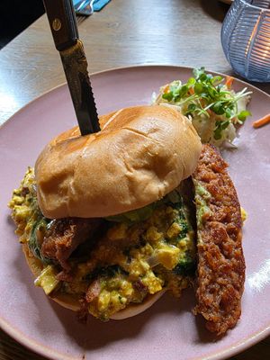 Breakfast burger at Emmi's Kitchen in Augsburg