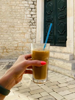 Iced coffee at Vrata O Grada in Trogir