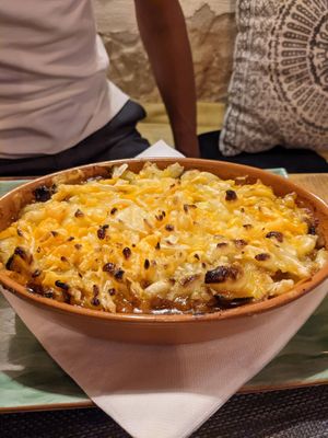 Lasagne with vegan cheese at Vrata O Grada in Trogir