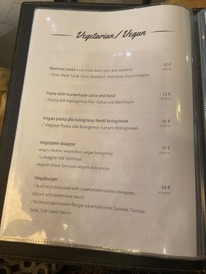 Veg menu  at Vrata O Grada in Trogir