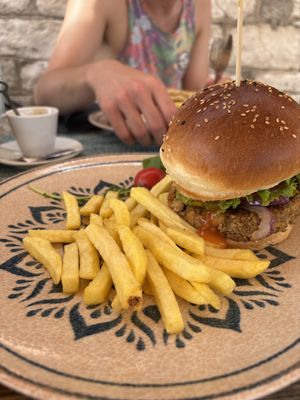 Veggie burger  at Vrata O Grada in Trogir