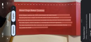 Cookie menu - translated by Google translate (notoriously sketchy…)  at Ovgo B.A.K.E.R Edo St in Tokyo