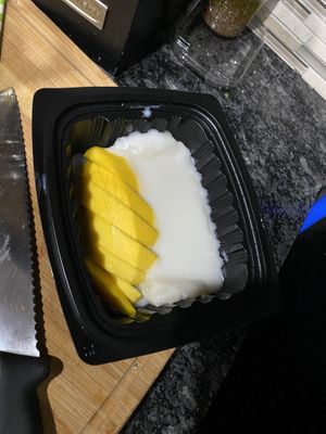 Mango sticky rice! at Vegan Thai Co in Longmont
