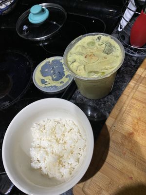 Green Curry! at Vegan Thai Co in Longmont