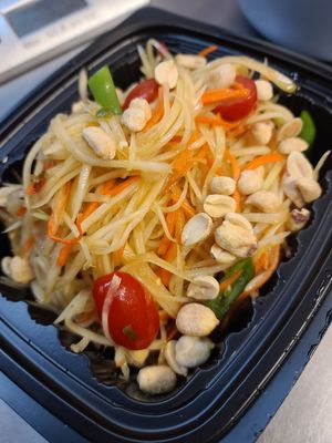 Papaya salad feels like home at Vegan Thai Co in Longmont