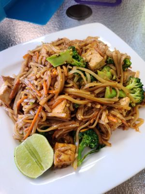Pad thai at Vegan Thai Co in Longmont