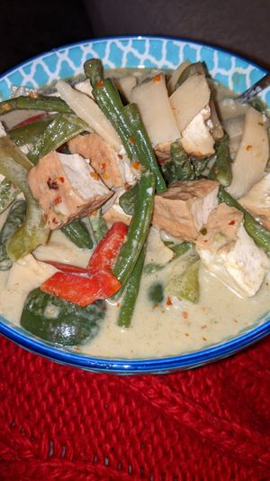 Green curry at Vegan Thai Co in Longmont
