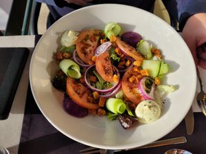 Quinoa salad at Theo's Bazar Cafe in Funchal
