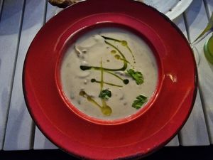 Krem z kalafiora at Kapitalna in Jastarnia