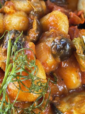 Gnocchi arribiata at The Fox and Hounds in Charwelton