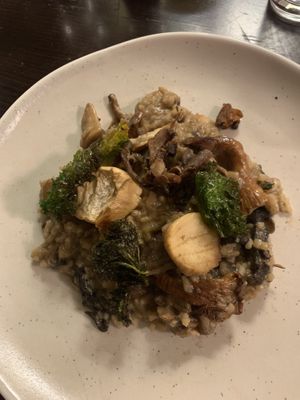 Mushroom risotto  at The Fox and Hounds in Charwelton