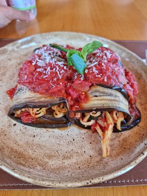 Aubergine Tagliarini at Francesco Trattoria in Monte Belo Do Sul