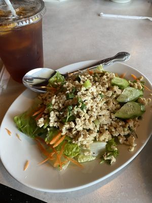 Best tofu larb ever!! at Asian Vegan Bistro in Bakersfield