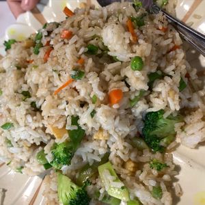 Vegetable fried rice at Asian Vegan Bistro in Bakersfield